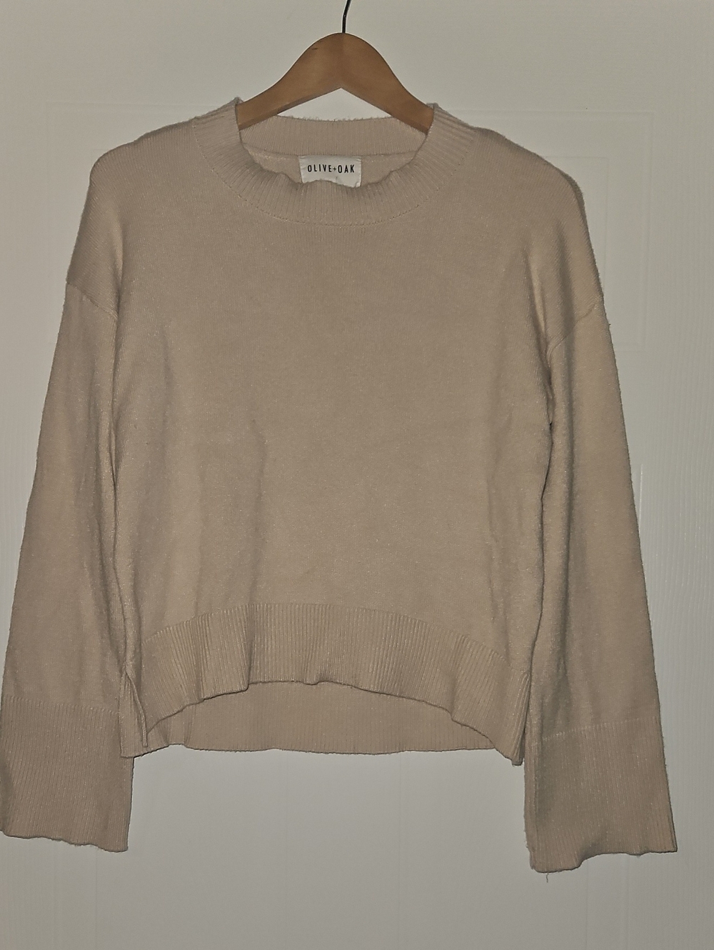 Nwot Olive & Oak Soft Cream Crewneck Pullover